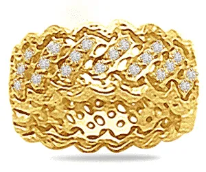 1.00cts Real Diamond Wide Band Ring in 18k Gold (SDR1362)