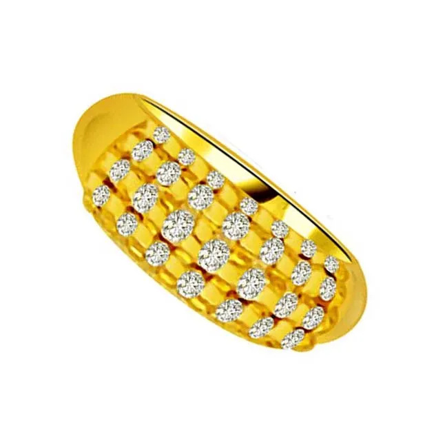 0.42cts VS Half Eternity Band in 18k Gold (SDR1370)