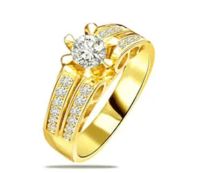 0.40TCW Real Diamond Engagement Ring Set (SDR1374)