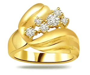 0.18cts Fine Diamond Ring in 18kt Gold (SDR1379)