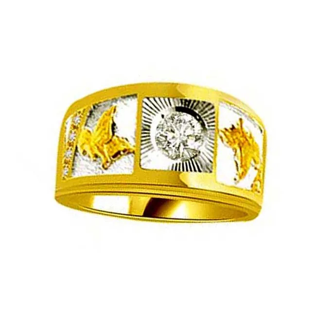 0.31cts Two Tone Gold Diamond Ring (SDR1384)