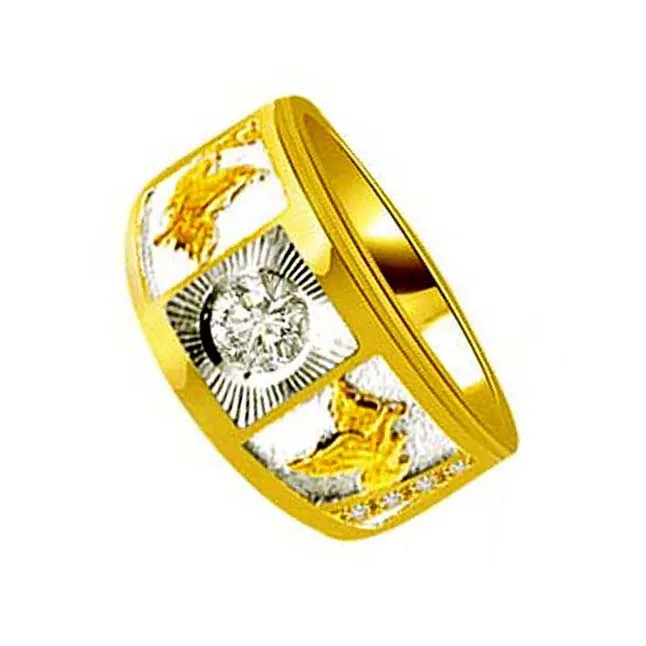 0.31cts Two Tone Gold Diamond Ring (SDR1384)