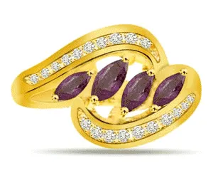 Marquse Sapphire Diamond rings