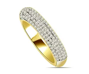 0.35cts Diamond Yellow Gold Eternity rings