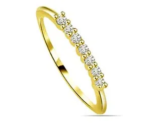 0.28cts Real Diamond Yellow Gold Eternity Ring (SDR1402)