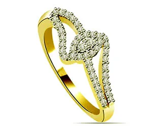 0.44cts White Yellow Gold Diamond Ring (SDR1415)