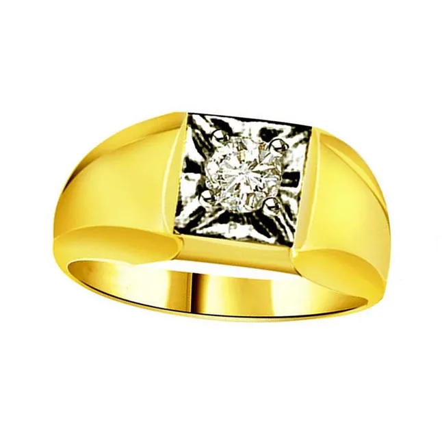 0.30cts Real Diamond Two Tone Solitaire Ring (SDR1433)