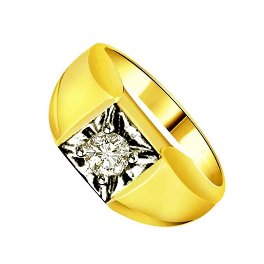 0.30cts Diamond Two Tone Solitaire rings -Two Tone Solitaire