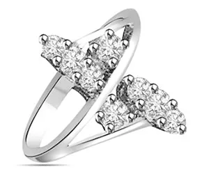 0.24cts White Gold Real Diamond Ring (SDR1447)