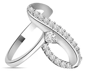0.39cts White Gold Real Diamond Ring (SDR1449)