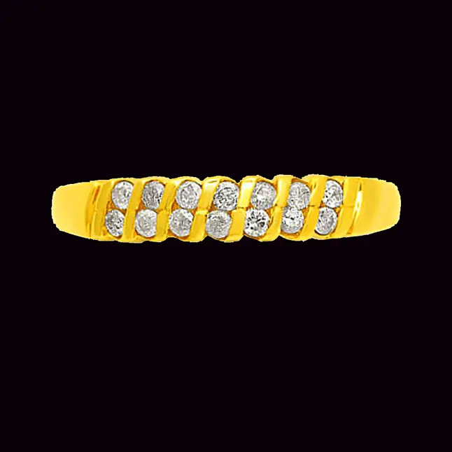 Simple. Strong. Sensible - Real Diamond 18kt Yellow Gold Eternity Rings (SDR145)