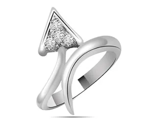 0.05 cts White Gold Diamond rings -Designer