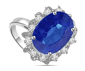 1.13cts Real Diamond & Sapphire Ring (SDR1483)