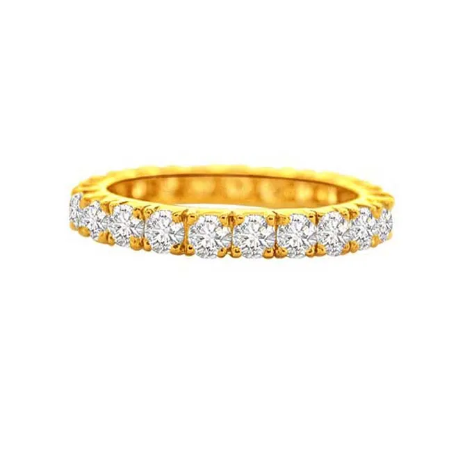 Divine Eternity Diamond B -Yellow Gold Eternity rings