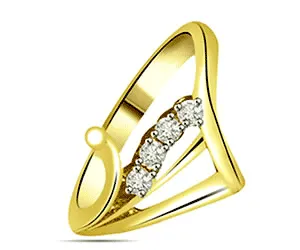 0.12 cts Designer Real Diamond Ring (SDR1504)