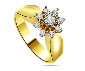 0.18cts Flower Shaped Real Diamond Ring (SDR1512)