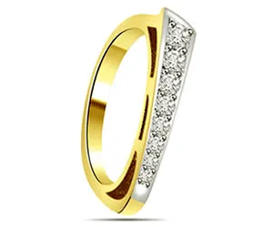 0.10cts White Yellow Gold Real Diamond Ring (SDR1528)