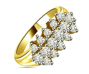0.48 cts Diamond Yellow Gold Eternity rings
