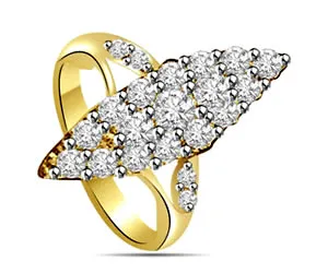 0.25 cts Diamond White Yellow Gold rings -White Yellow Gold rings