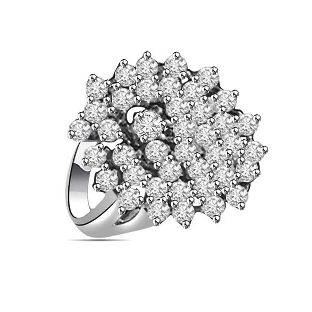 1.00 cts White Gold Diamond rings -Designer