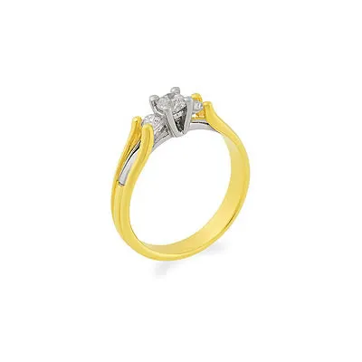 A Fairy Tale Romance -White Yellow Gold rings
