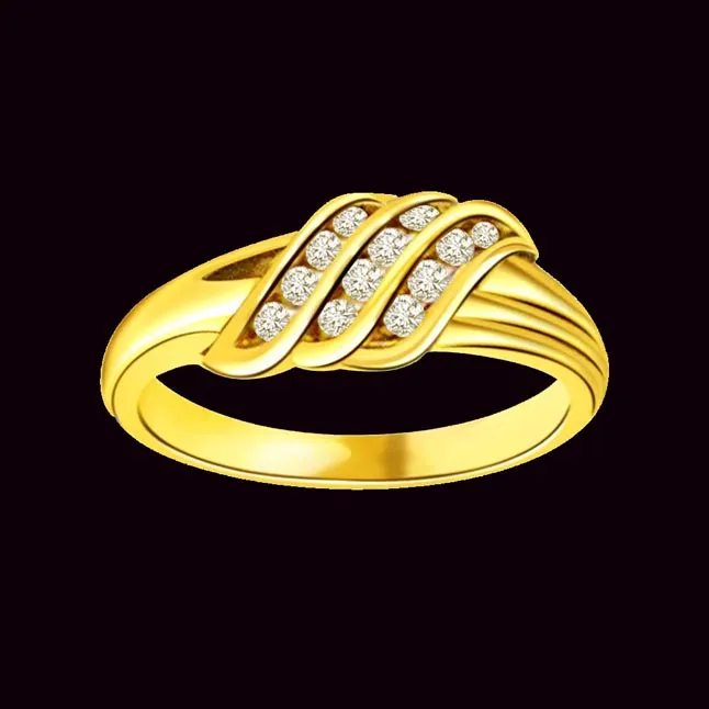 0.18cts Designer Real Diamond 18K Ring (SDR1595)