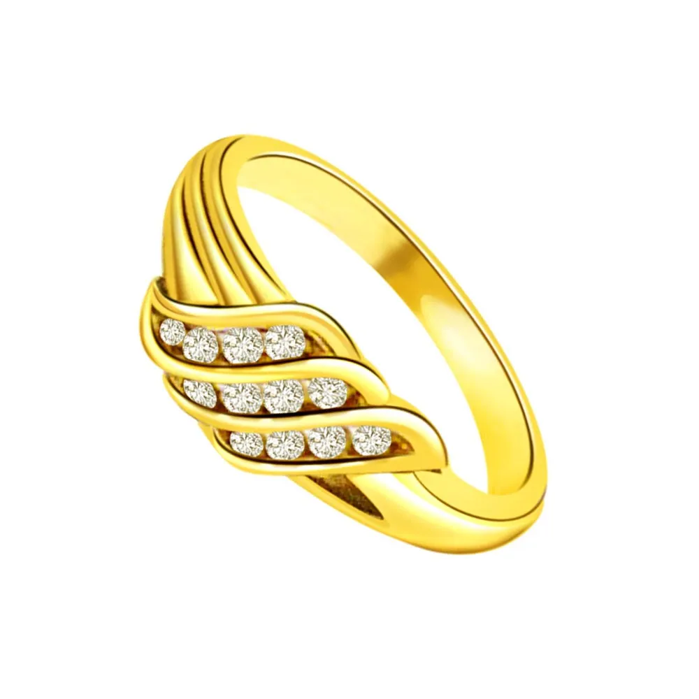 0.18 cts Designer Diamond 18K rings