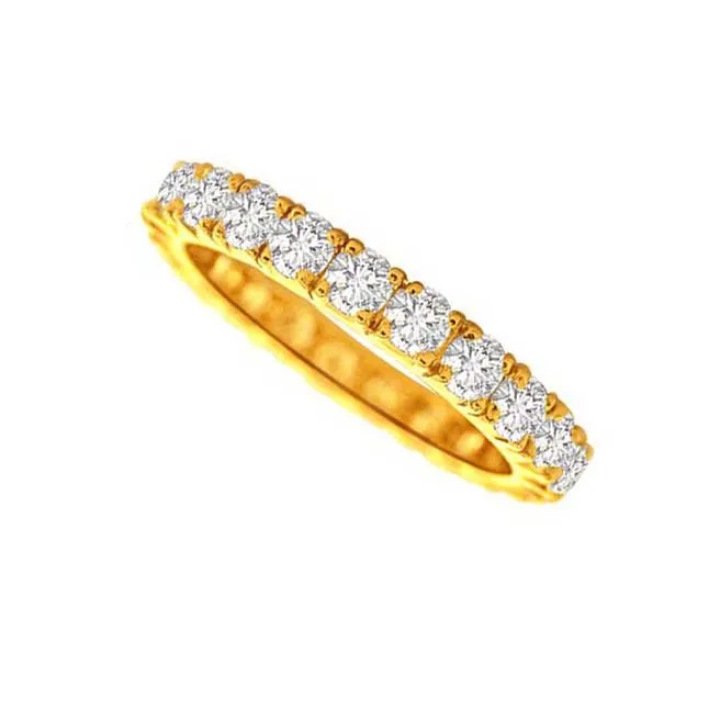 Divine Eternity Diamond B -Yellow Gold Eternity rings
