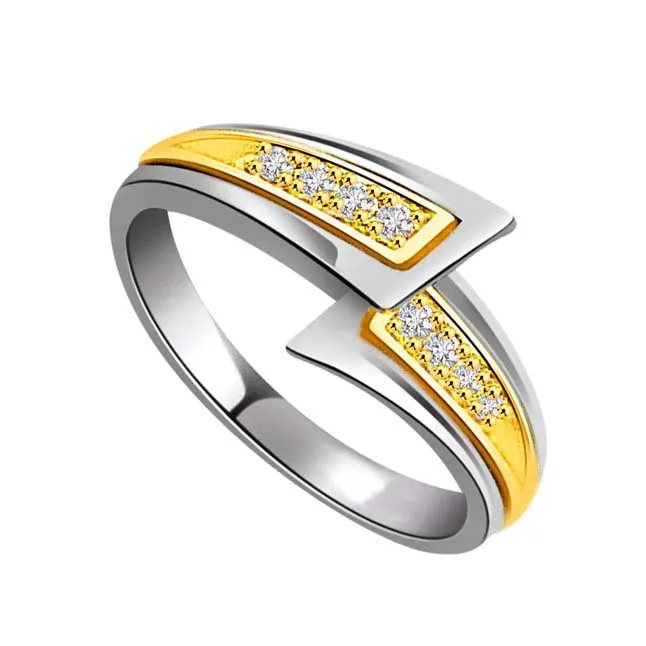 0.08cts Real Diamond White Yellow Gold Ring (SDR1600)