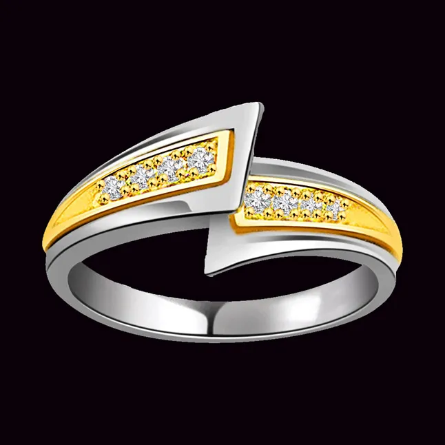 0.08cts Real Diamond White Yellow Gold Ring (SDR1600)