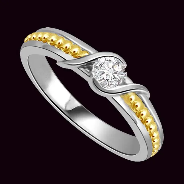 0.05cts Solitaire Real Diamond 18K Engagement Ring (SDR1610)