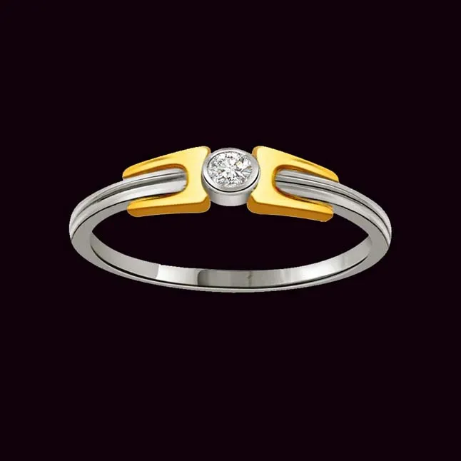 0.05cts Solitaire Real Diamond 18K Engagement Ring (SDR1614)