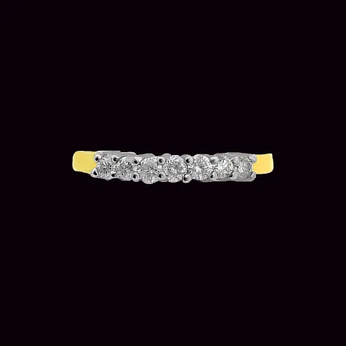 Whiff of Spring - Real Diamond Two Tone Half Eternity (SDR164)