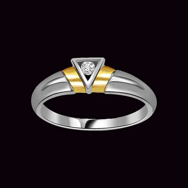 Triangle Shape 0.05 cts Diamond Solitaire rings