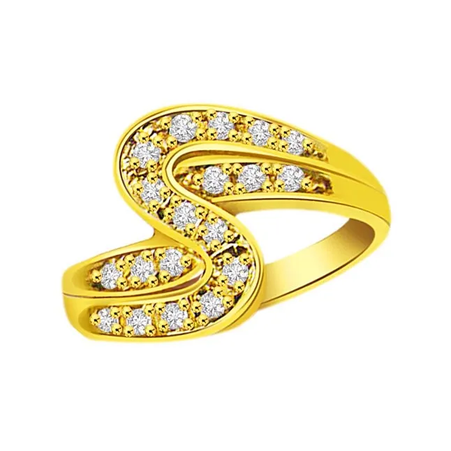 Trendy Real Diamond 18kt Ring (SDR1648)