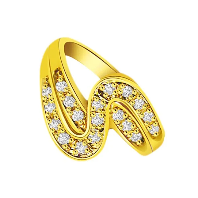 Trendy Real Diamond 18kt Ring (SDR1648)