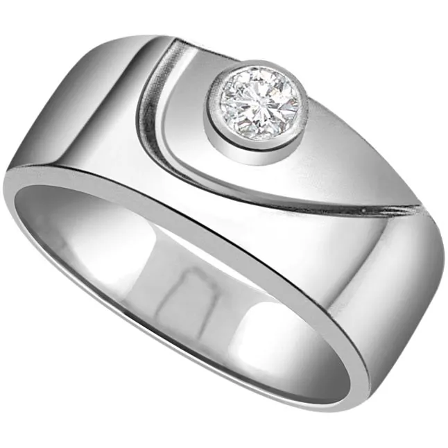 0.05 cts Diamond Solitaire 14K rings -White Gold rings