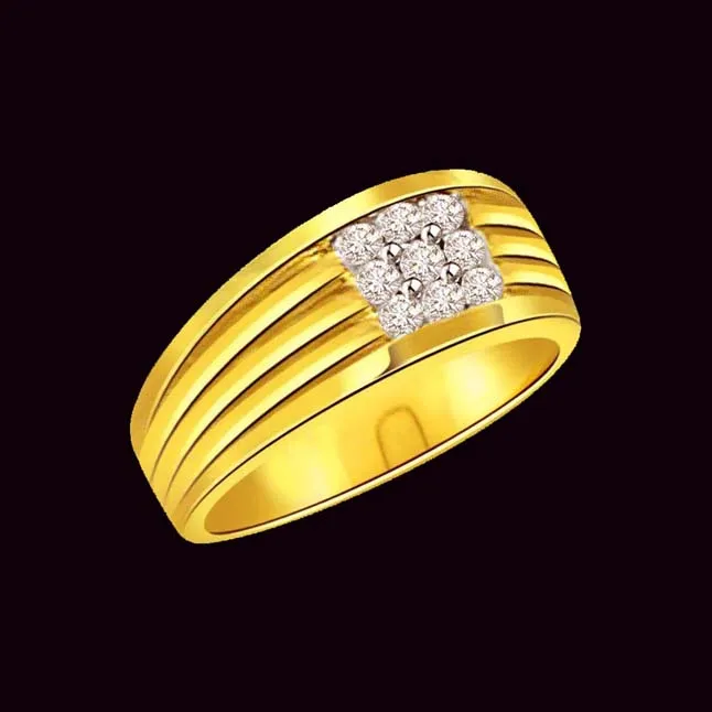 0.25cts Real Diamond 18kt Gold Men's Ring (SDR1662)