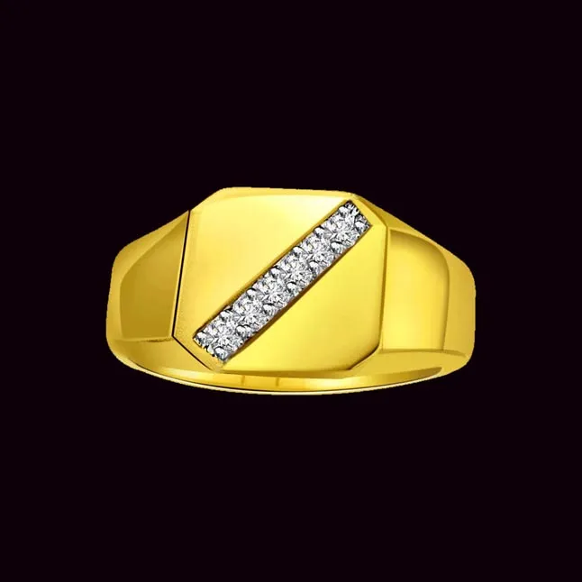 0.18cts Real Diamond 18kt Men's Ring (SDR1664)