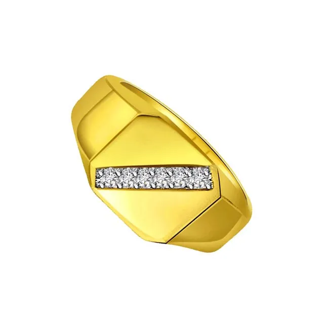 0.18cts Real Diamond 18kt Men's Ring (SDR1664)