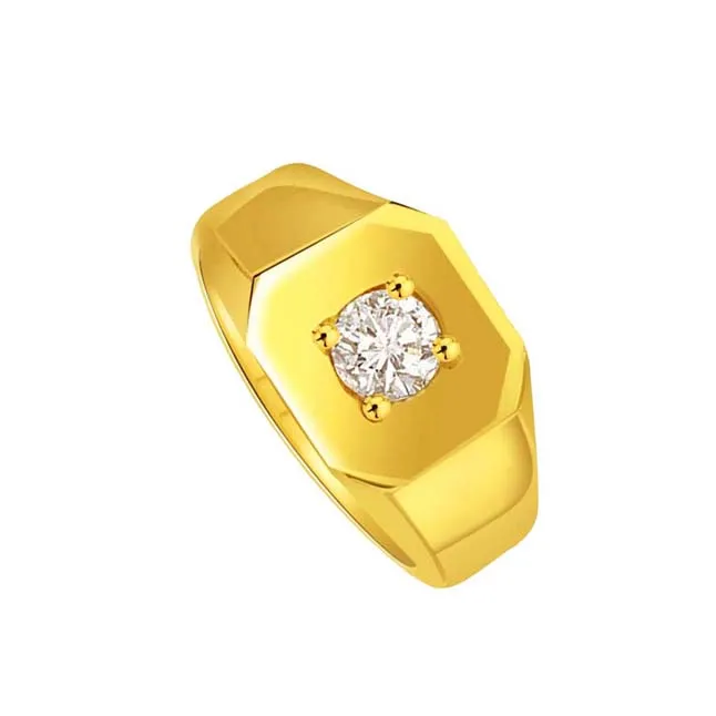 0.12cts Solitaire Men's Real Diamond Ring (SDR1667)