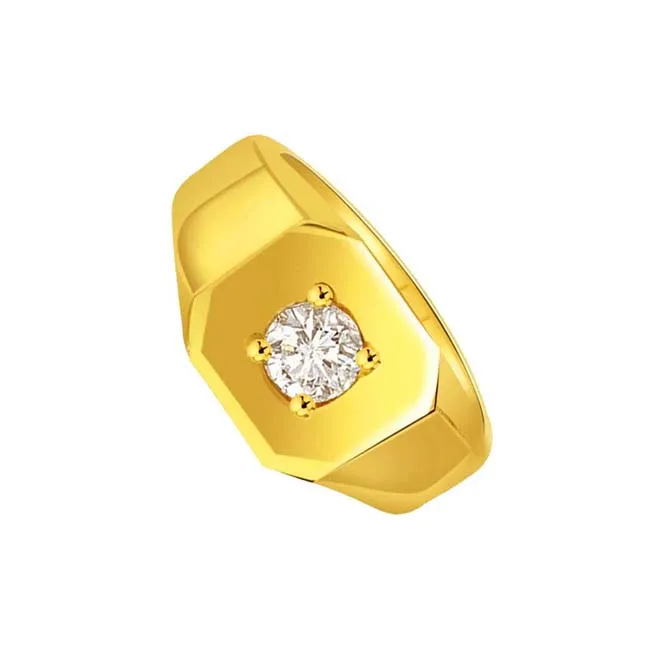 0.12cts Solitaire Men's Real Diamond Ring (SDR1667)