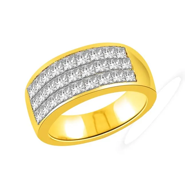 1.00cts Princess Diamond Ring in 18K Gold (SDR1677)