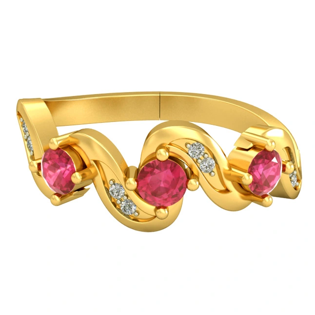 Real Diamond & Ruby Ring (SDR1681)