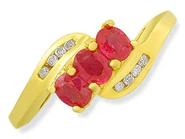 Red -C y -diamond rings| Surat Diamond Jewelry