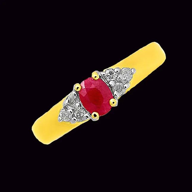 Regale In Red - Real Diamond Ring (SDR180)