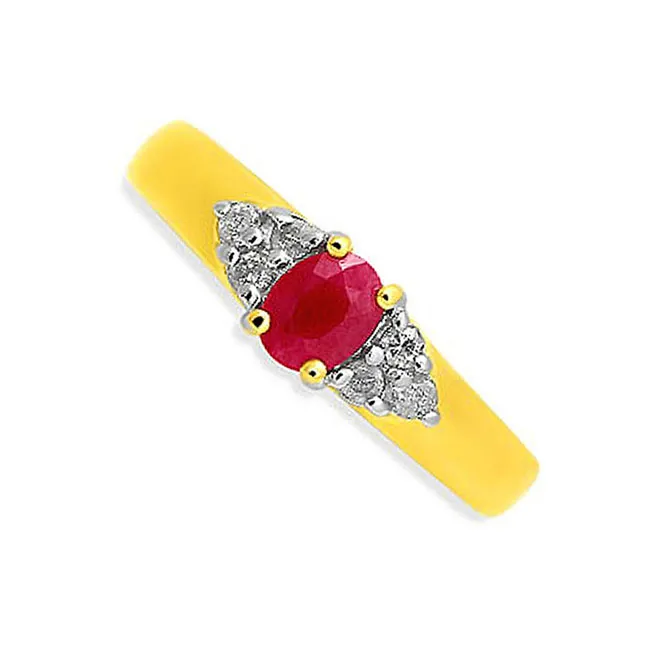 Regale In Red - Real Diamond Ring (SDR180)