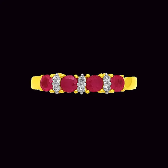 Ruby Romantic Setting -diamond rings| Surat Diamond Jewelry