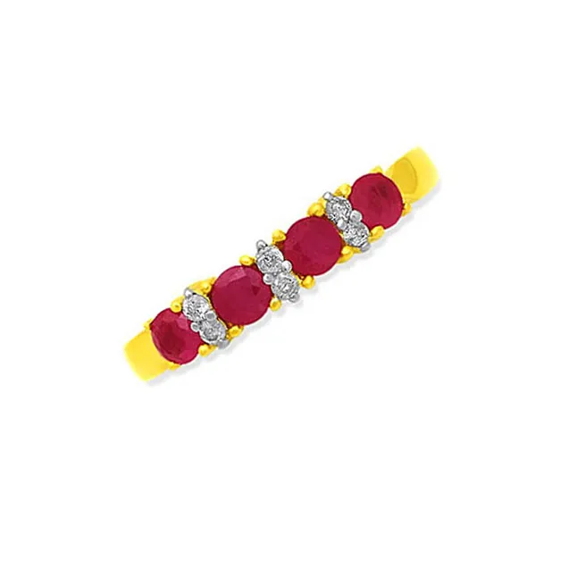 Ruby Romantic Setting -diamond rings| Surat Diamond Jewelry