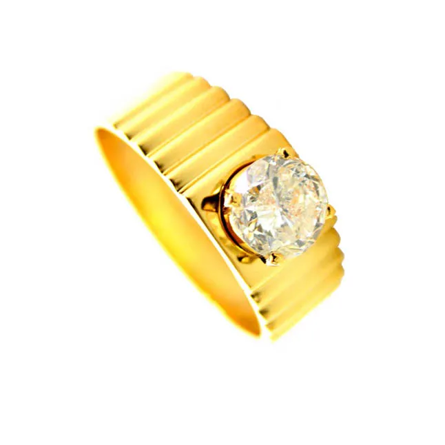 Man Of The Moment - Real Solitaire Men's Ring (SDR190)
